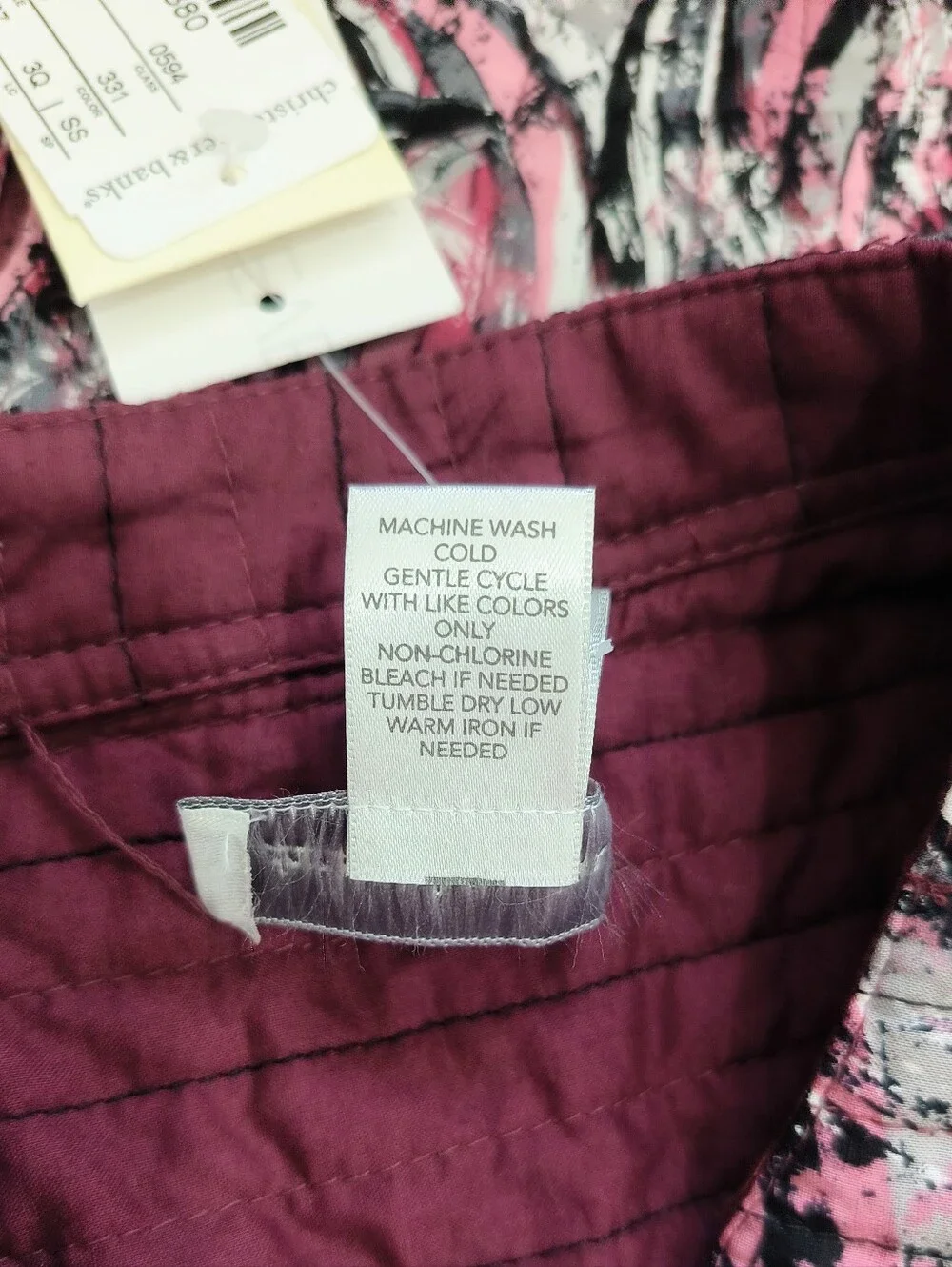 Christopher & Banks Quilted Reversible Button-Front Jacket NWT